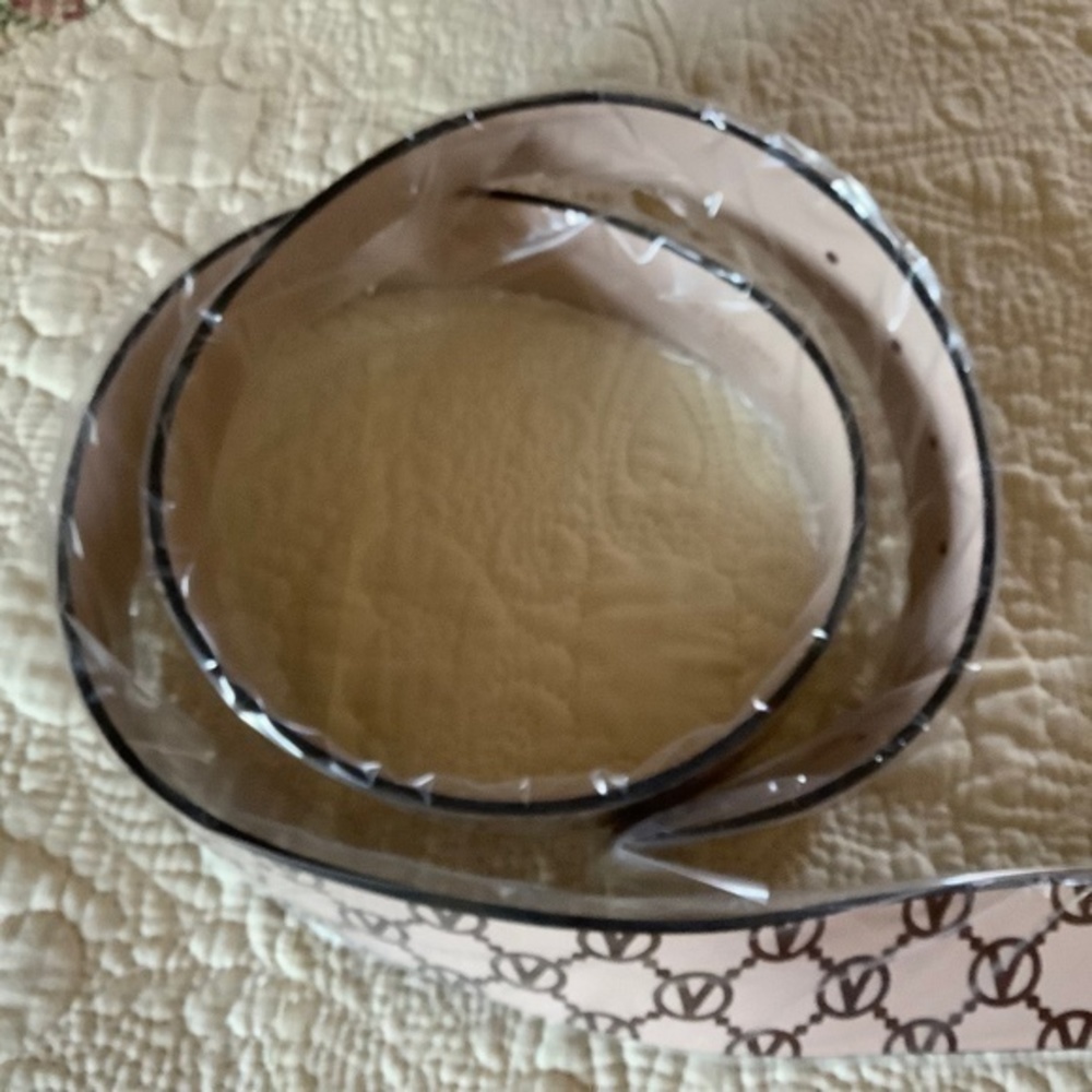 SOLD VALENTINO AUTHENTIC NEW WTAG MARIO VALENTINO GIUSY MONOGRAM LEATHER NUDE - Picture 6 of 10
